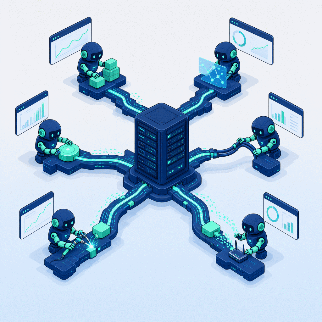 Network of links between websites