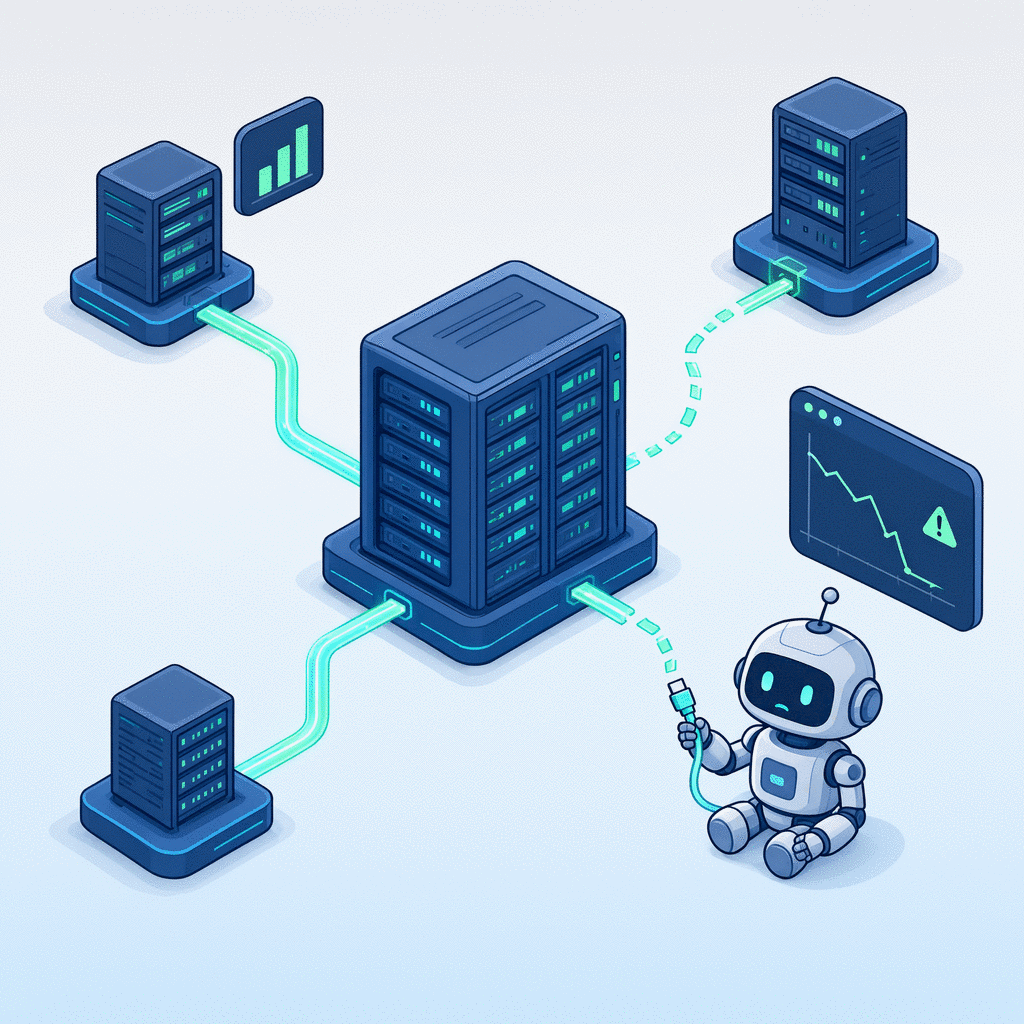 Network of links with visibility nodes